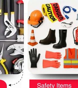 Safety items and PPE